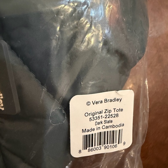 Vera Bradley Dark Slate Quilted Tote - Picture 3 of 6